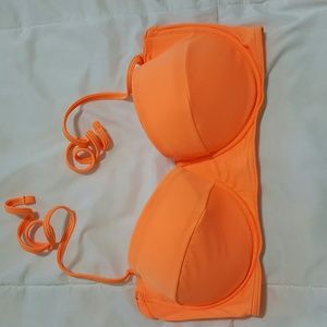 Bright orange bikini top 34D SEXY