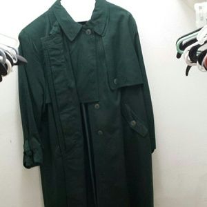 Dark green, women's trench
