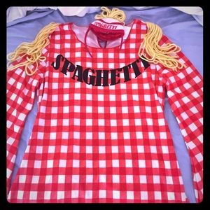 Spaghetti and meatballs costume dress Sz M
