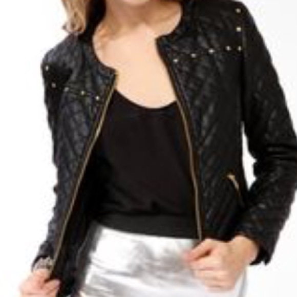 Forever 21 Jackets & Blazers - Quilted Leather Jacket