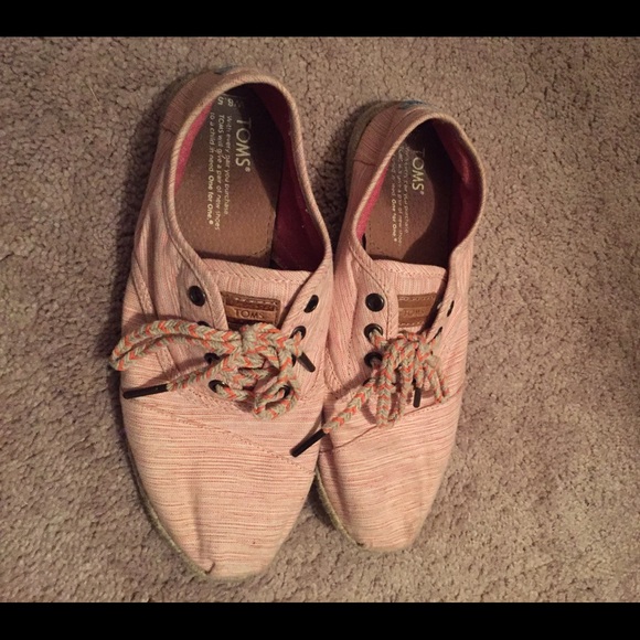 TOMS cordones Orange sherbet shoes