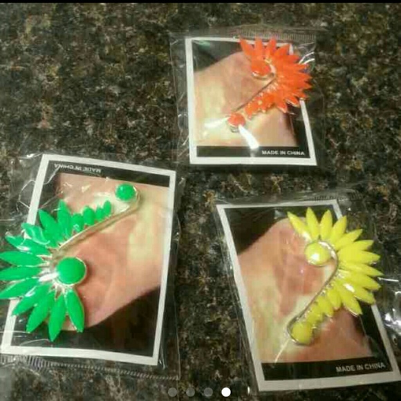 Colorful earring clips NWTS - Picture 3 of 4