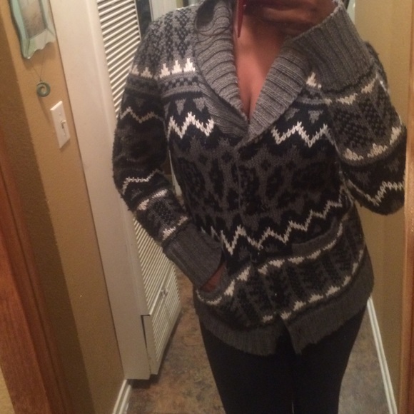 Black and white sweater