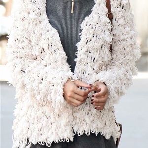 ON CLOUD NINE SHAG CARDIGAN