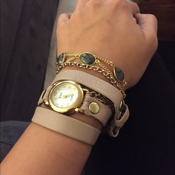 la mer Collections leather stone wrap watch - Picture 3 of 3