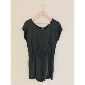 Evergreen/Deep Green Short Romper