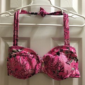 Juicy Couture Push Up Halter/Strapless Swim Top