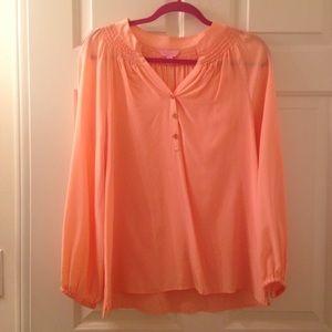 Lilly Pulitzer peach blouse