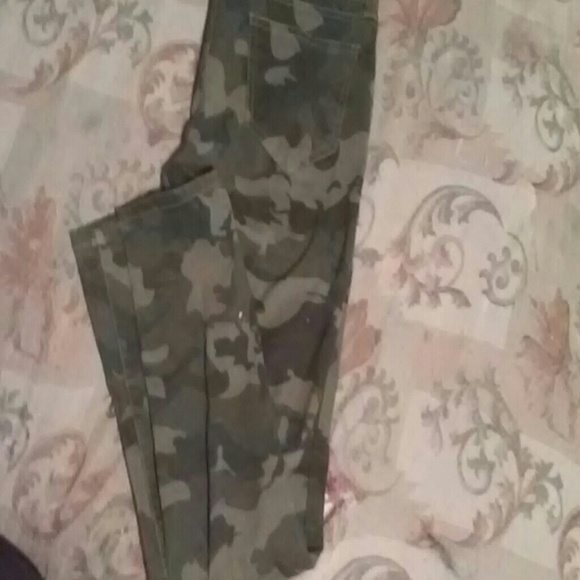camouflage jeans