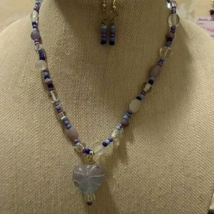 Necklace and earrings