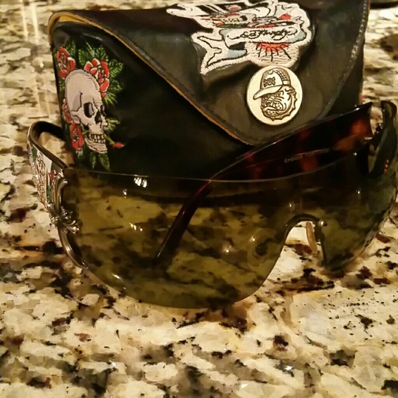 Ed Hardy Sunglasses with Case