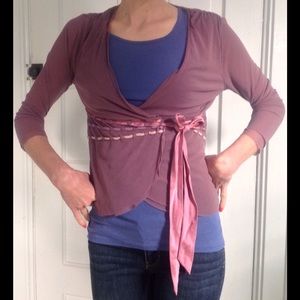 Daisy & Clover Anthropologie Ballet Wrap, mauve