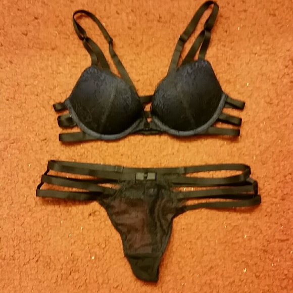 VS Navy Blue Set Bra Only **On Hold**