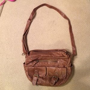 Brown cross body mossimo bag