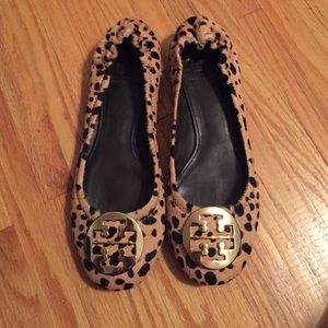 Tory butch flats leopard