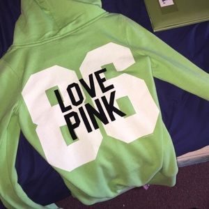 Green Victoria's Secret sweatshirt