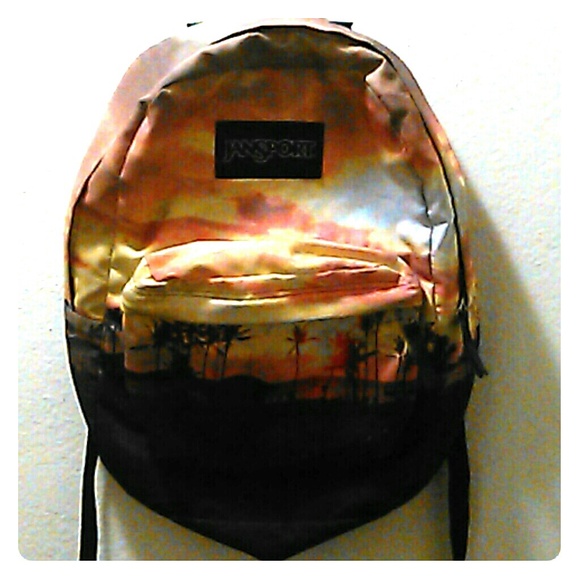 Jansport Backpack with Beach scene