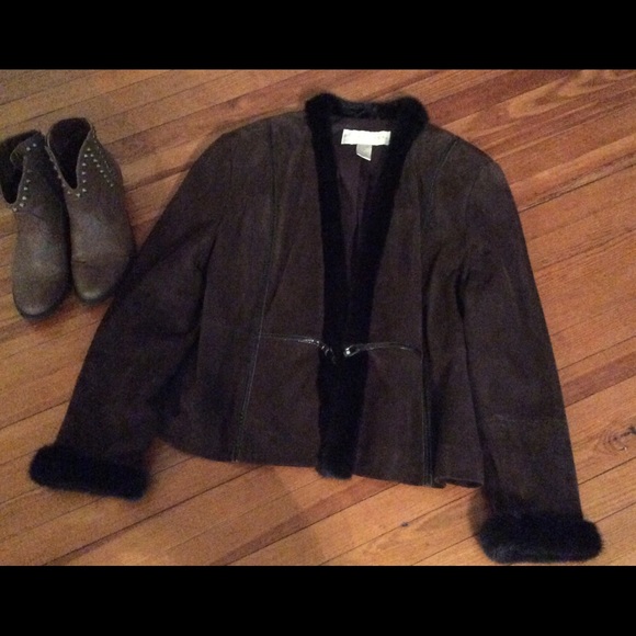 ❤️❤️ Classy Suede and Fur Jacket FINAL PRICE