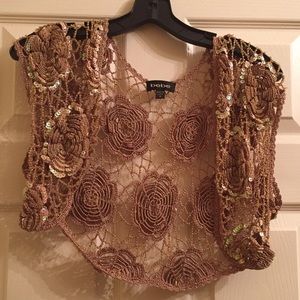 Sequin sleeveless vest new without tags