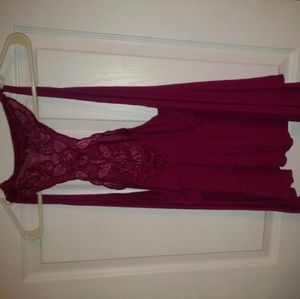 Maroon cardigan