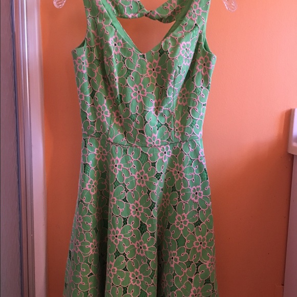 Lilly Pulitzer Freja Green 2-tone lace dress