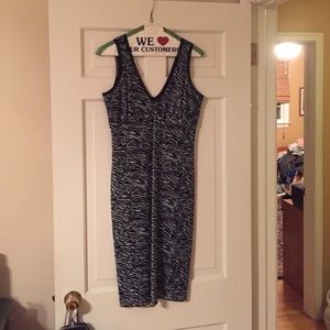 Zebra velvet dress Nicole Miller collection