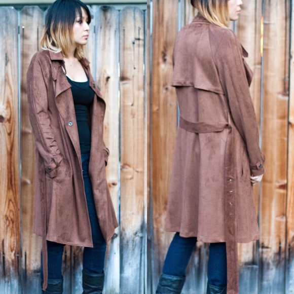 CAMPBELL buttery soft trench coat - CAMEL - Picture 2 of 4