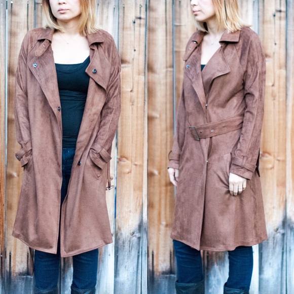 CAMPBELL buttery soft trench coat - CAMEL - Picture 3 of 4