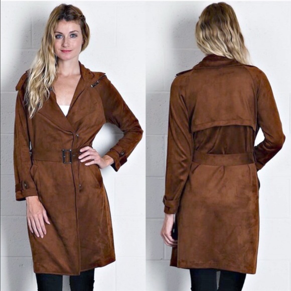 CAMPBELL buttery soft trench coat - CAMEL - Picture 4 of 4