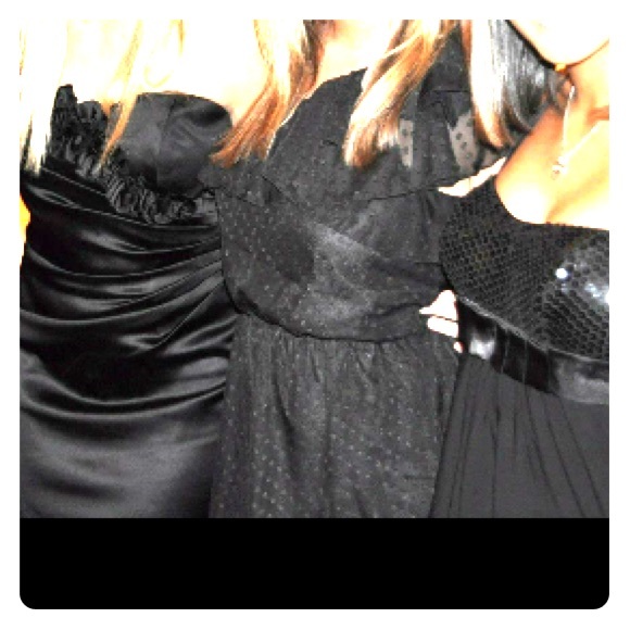 Black one shoulder cocktail dress