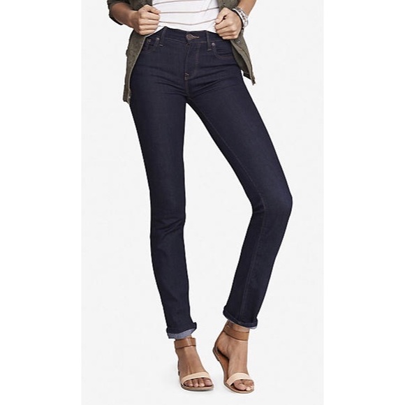 express mid rise dark skinny jean - Picture 4 of 4