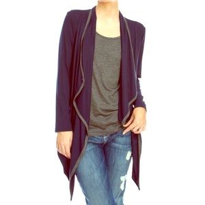 NEW Navy & Gray Cardigan
