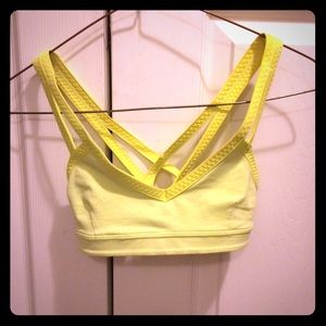 Lululemon bra- yellow, size 2