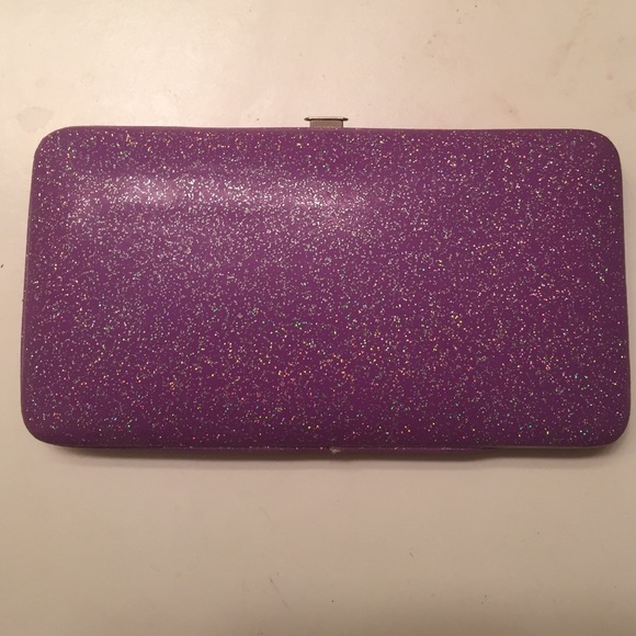 Purple glitter wallet!