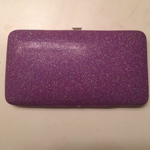 Purple glitter wallet!