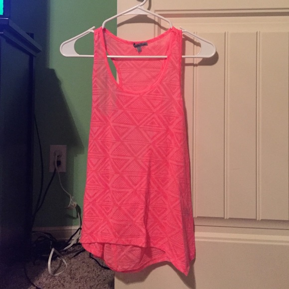 A Charlotte Russe bright pink tank