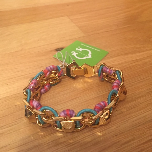 NWT C.Wonder Multicolor Bracelet with Gold hardwa