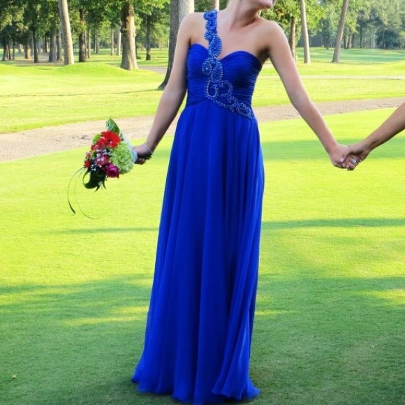 Royal Blue Sherri Hill Formal Gown