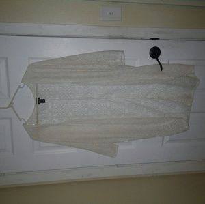 White cardigan