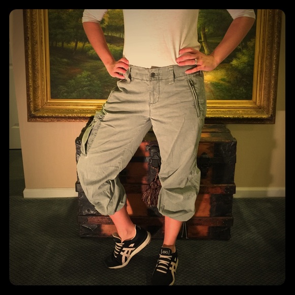 Express green cargo pants