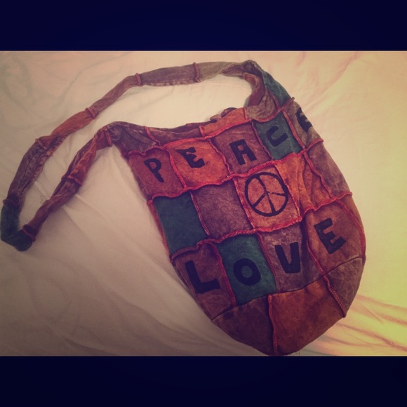 Peace and love purse