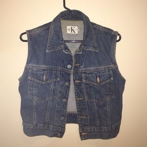 RARE VINTAGE Calvin Klein Denim Vest