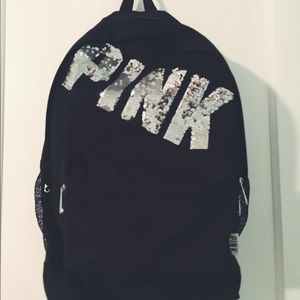 black bookbag victoria's secret