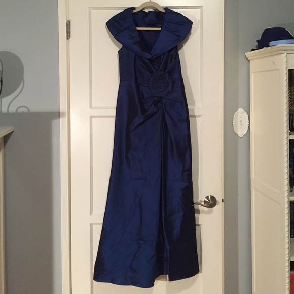 Navy evening gown