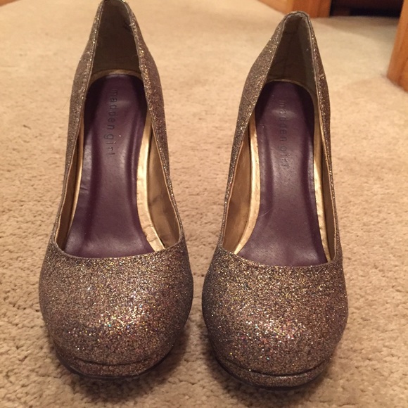 Madden Girl Multi Glitter Heels