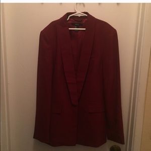 Burgundy blazer