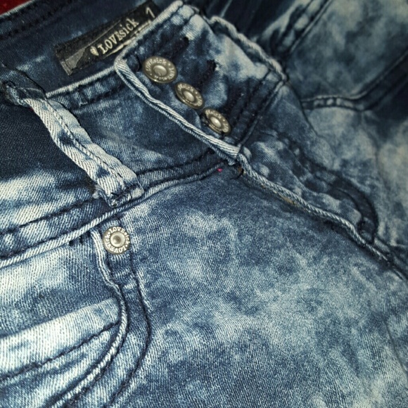 Stretchy Acid Washed High Wasted Pants - Picture 3 of 4