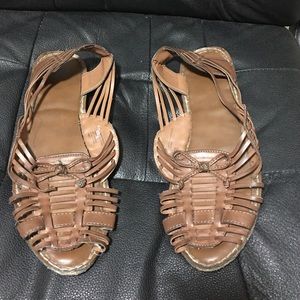 Brown huaraches sandals