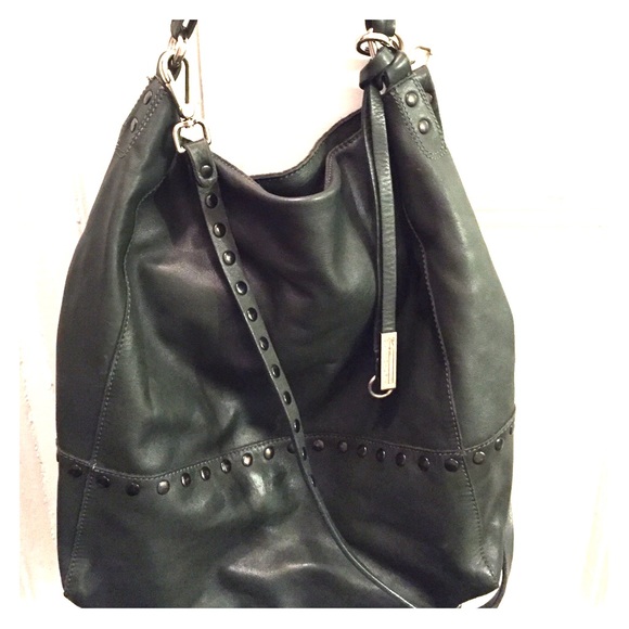 Hobo style green bag for work or casual use