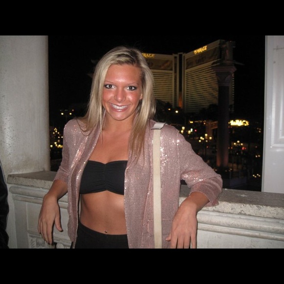 Light pink sequin jacket